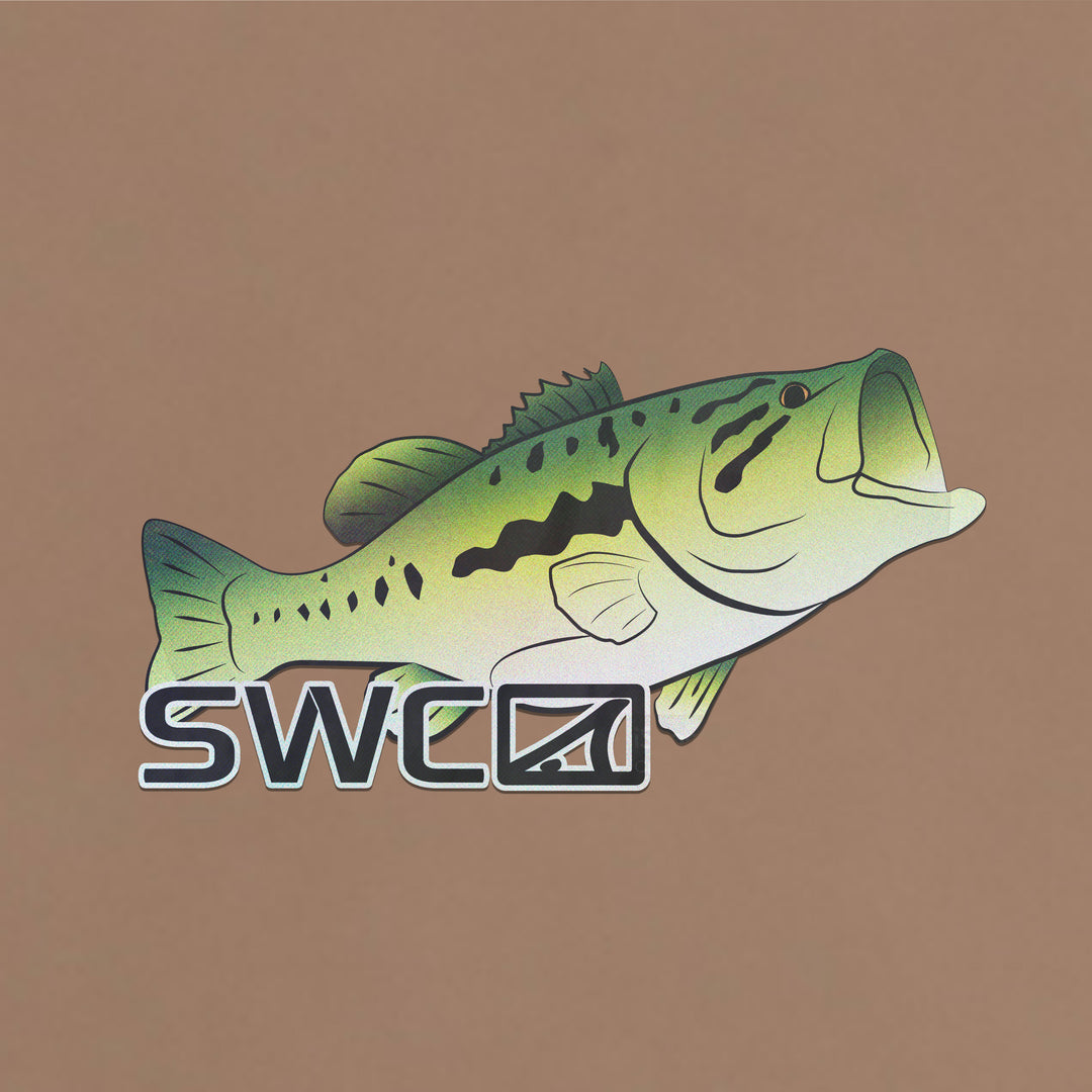 Largemouth Bass Holo Sticker